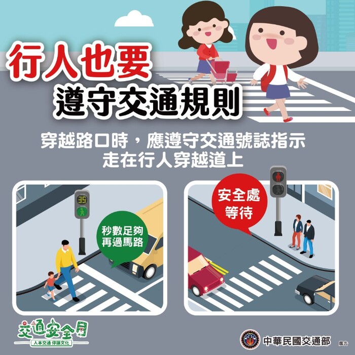 行人也要遵守