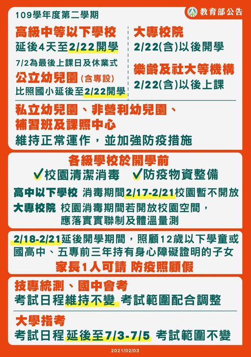 延後
